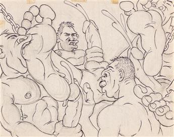 PALANCA (PEDRO PALANCA 1968-2014) Study for Untitled (Orgy scene).